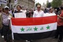 Former President of Iraq Saddam Hussein's flag