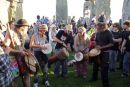 Drumming at Stonehenge for Solstice