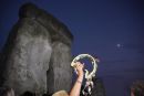 Tambourine and Moon at Stonehenge
