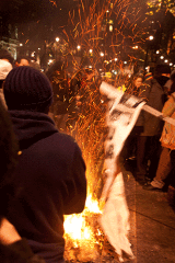 Bonfire in Whitehall