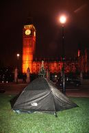 A tent and a house