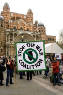 Westminster Cathedral message of peace, more from the out side
