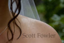 Rain drops on the bride