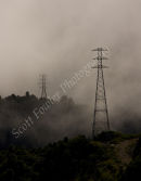 Pylons in the mist