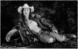 Cowgirl & Saddle