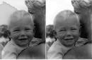 Here is an example of a restoration project; this was a photo (behind glass) damaged by water.