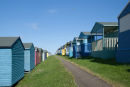 Pastel beach huts
